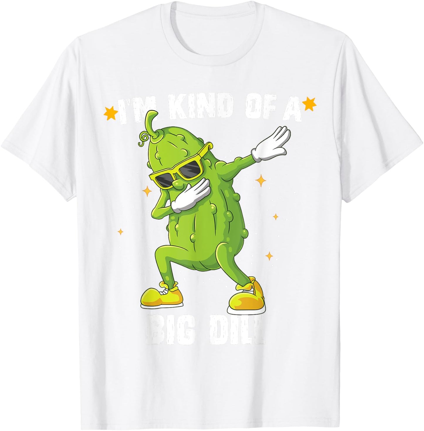 I'm Kind Of Big Dill Pickle Dabbing Halloween Cucumber T-Shirt - T-Shirt | White