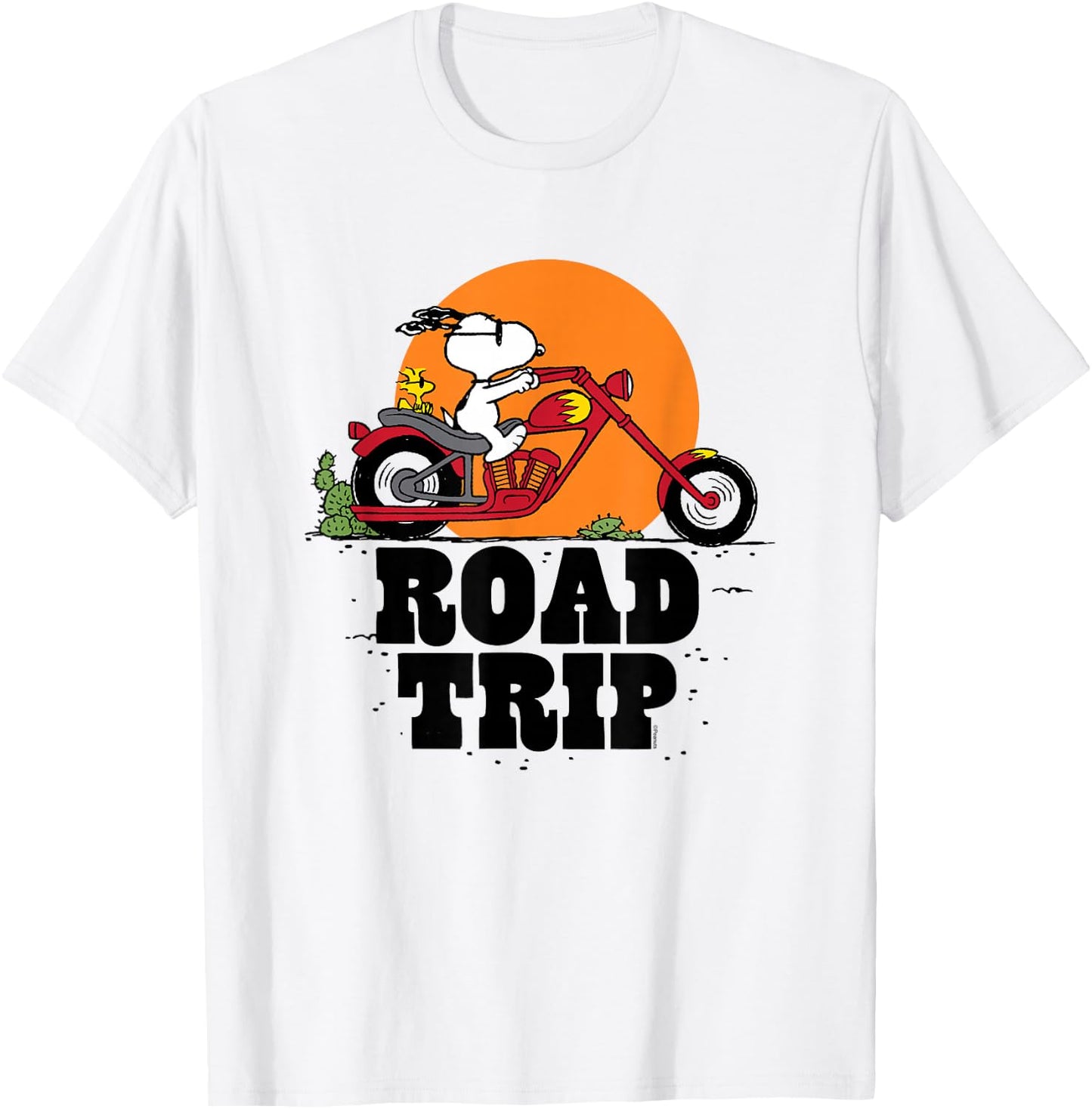 Peanuts Snoopy Road Trip , blue T-Shirt - T-Shirt | White