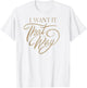 Backstreet Boys – Cursive IWITW T-Shirt - T-Shirt | White