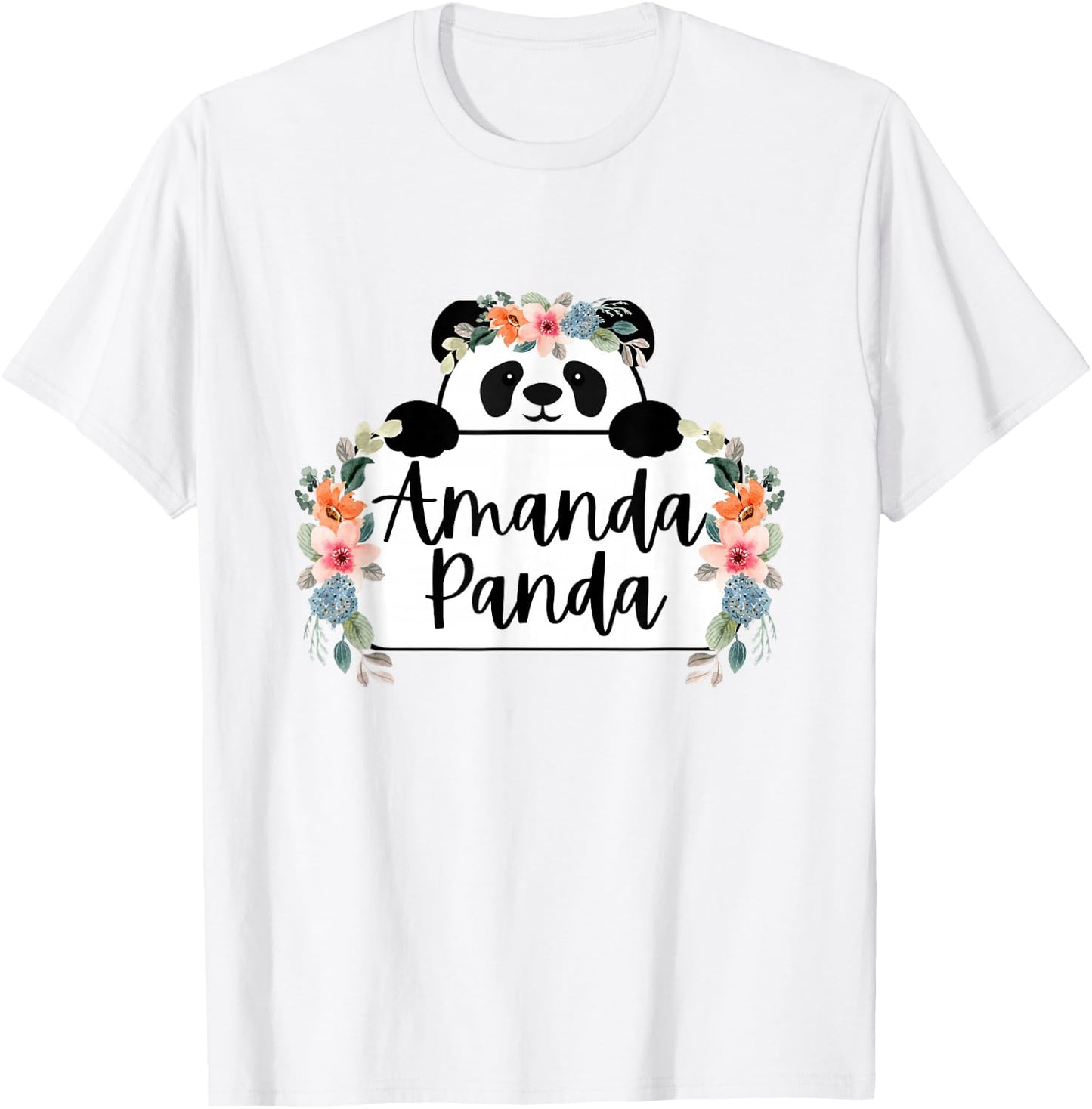 Amanda Panda Nickname T-Shirt - T-Shirt | White