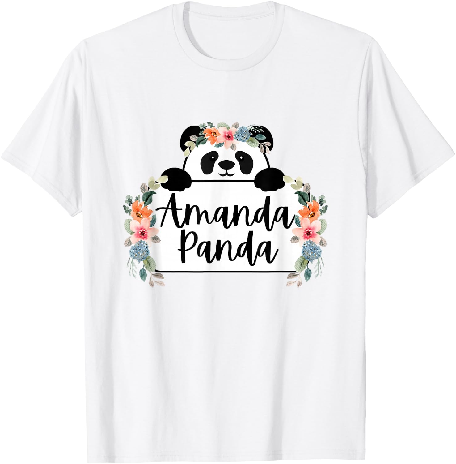 Amanda Panda Nickname T-Shirt - T-Shirt | White