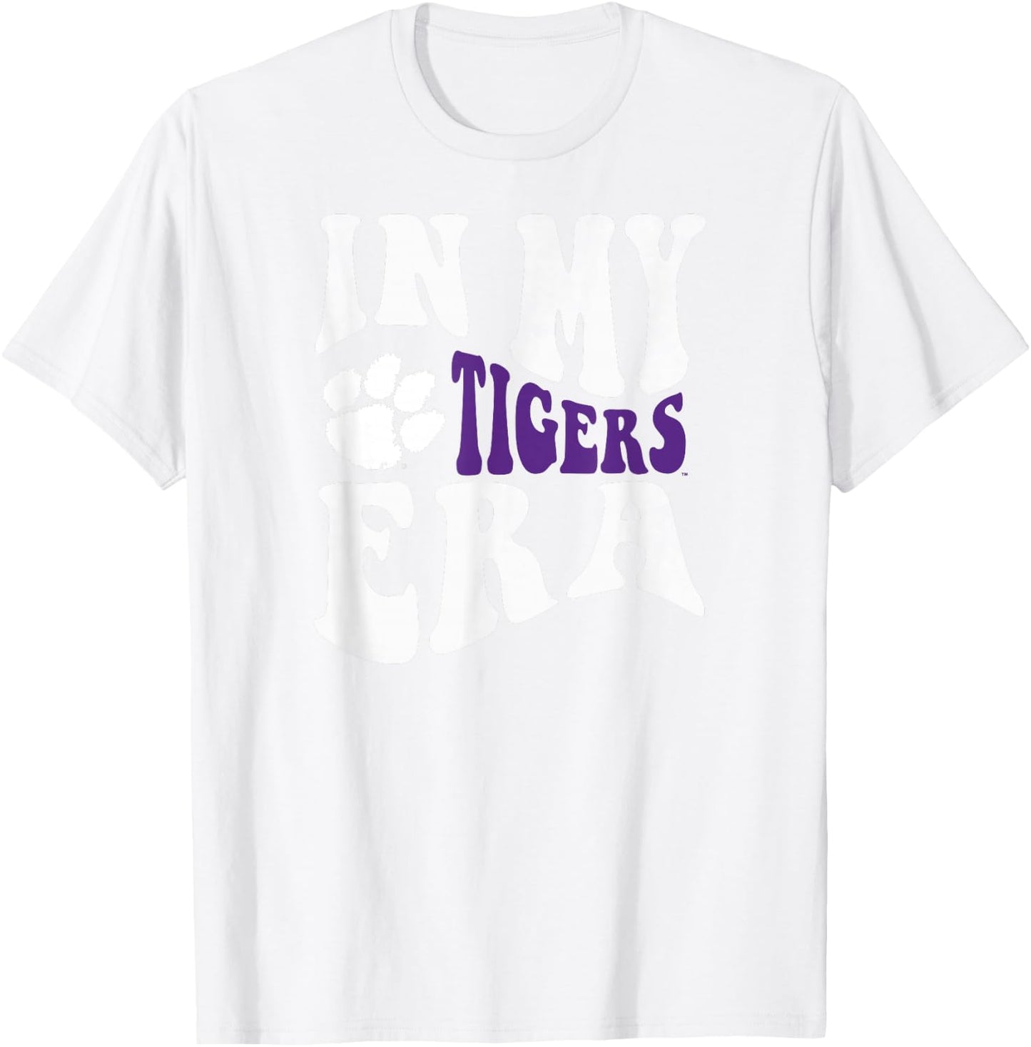 Clemson Tigers Era Orange Officially Licensed T-Shirt - T-Shirt | White