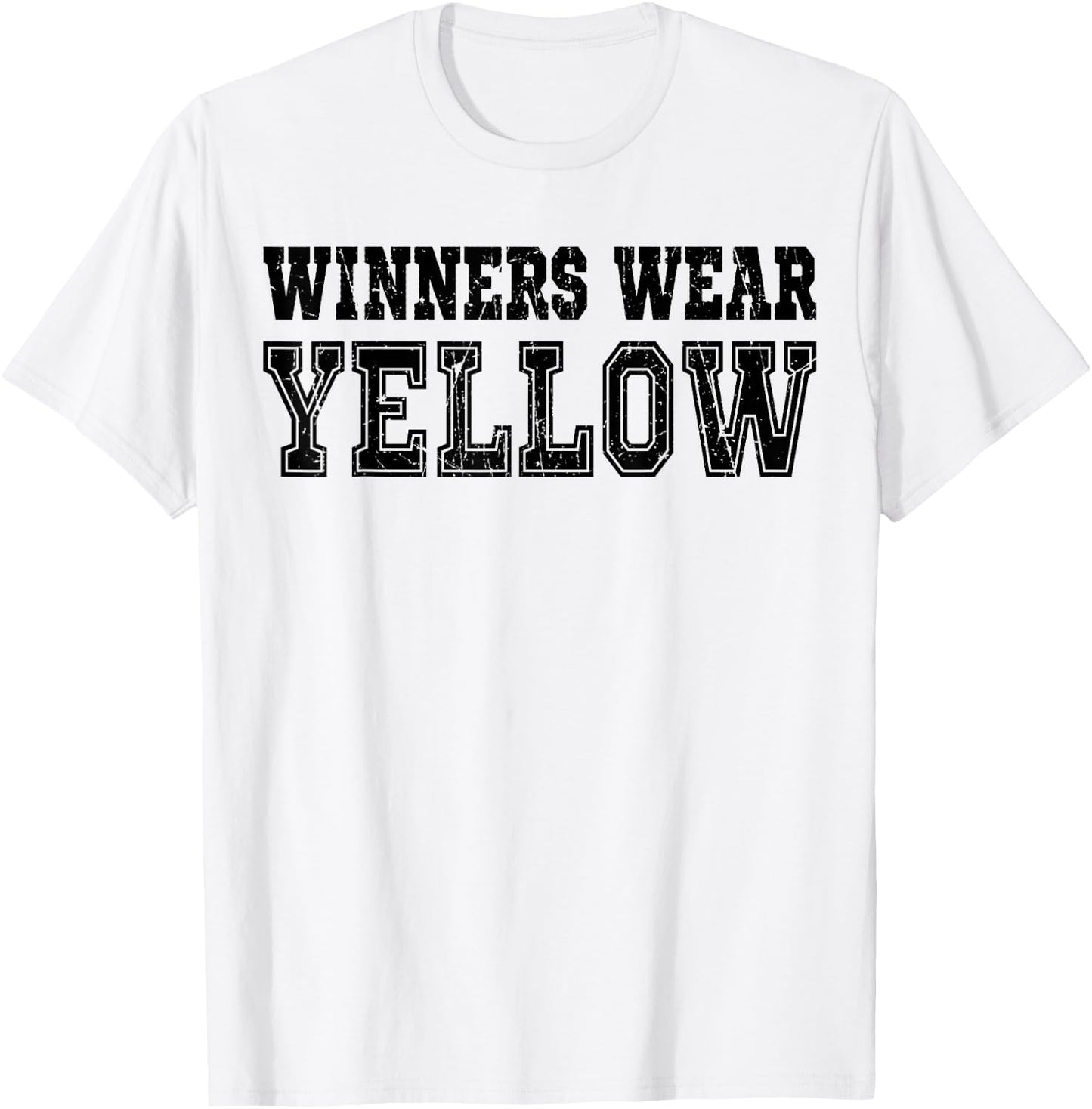 Winners Wear Yellow Color Team Spirit Game War Camp Parent T-Shirt - T-Shirt | White