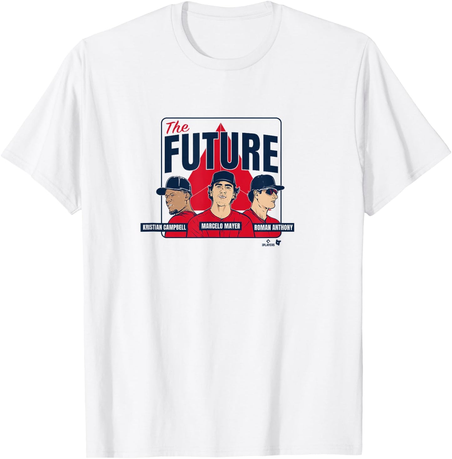 Roman Anthony, Kristian Campbell, & Marcelo Mayer - Boston T-Shirt - T-Shirt | White