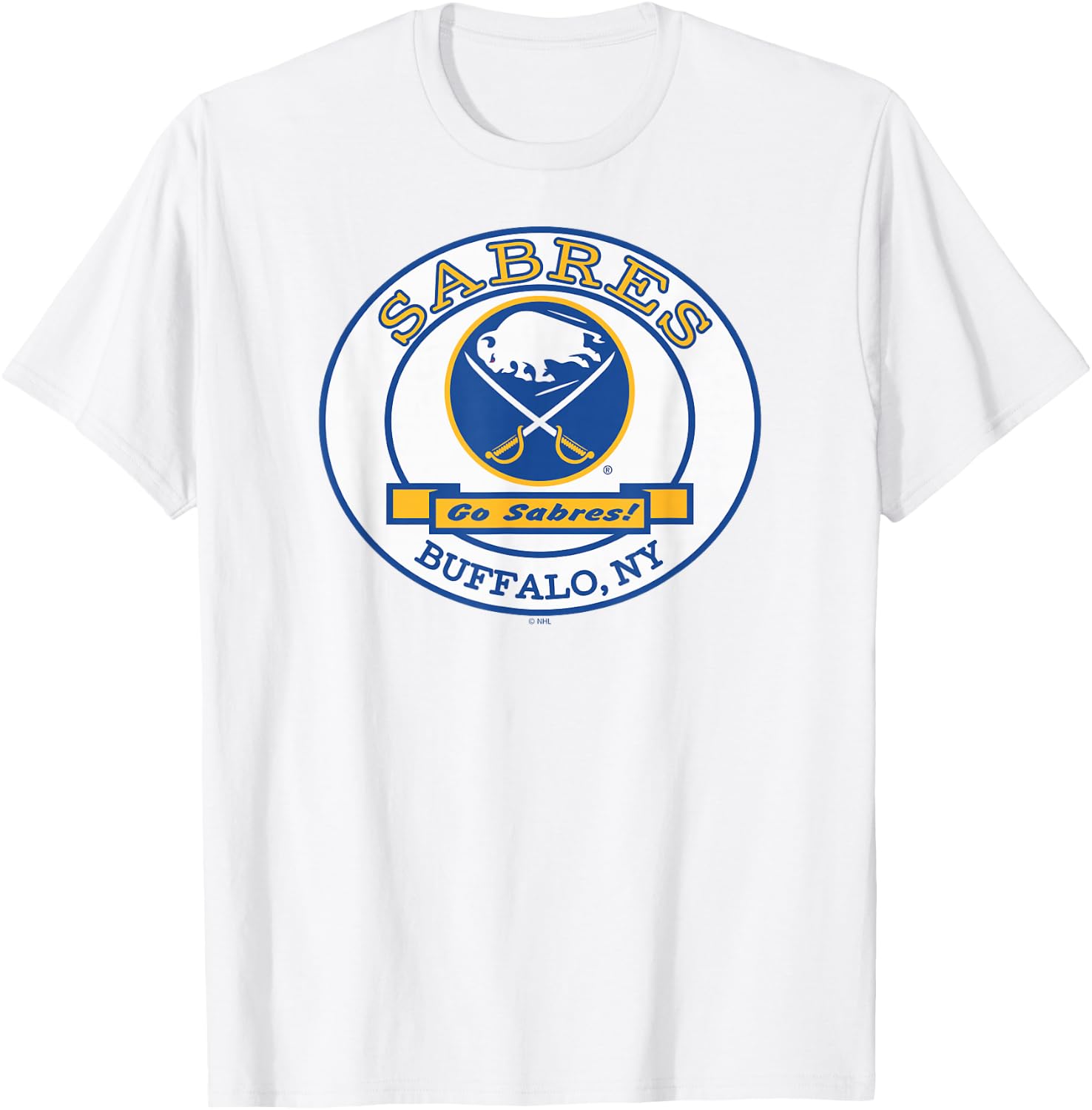 Buffalo Sabres Go Gray Officially Licensed T-Shirt - T-Shirt | White