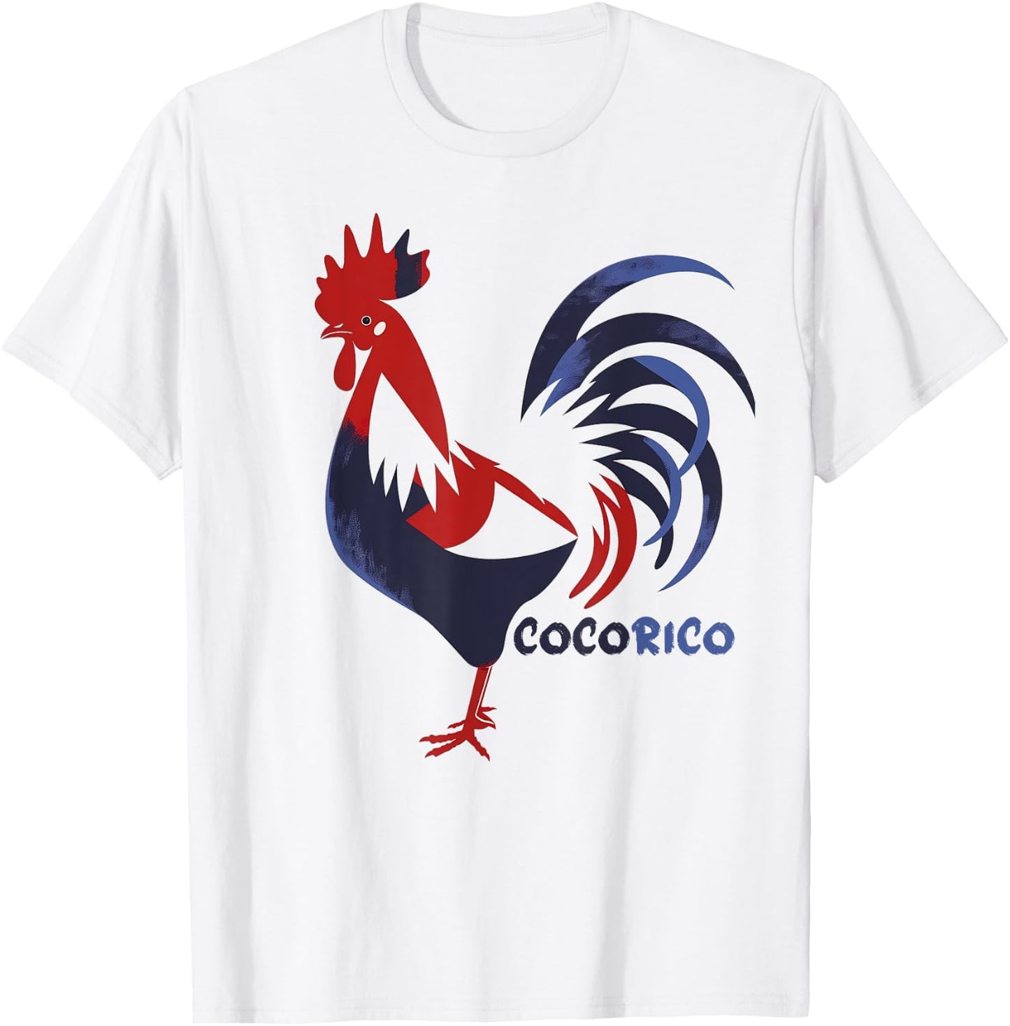 Cocorico Coq Symbol French Patriot Pride France T-Shirt - T-Shirt | White