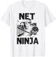 Net Ninja Volleyball Player Volleyballer Sports T-Shirt - T-Shirt | White