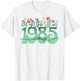 Floral Girl 1985 Birthday 40 Years Woman T-Shirt - T-Shirt | White
