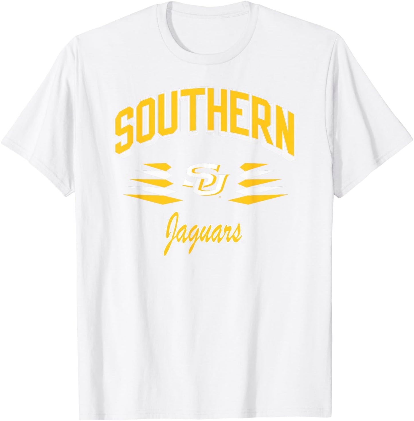 Southern Jaguars Retro Diamond Blue Officially Licensed T-Shirt - T-Shirt | White