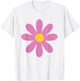 Fun Spring Centre de Pickleball avec Marguerites Violettes T-Shirt - T-Shirt | White