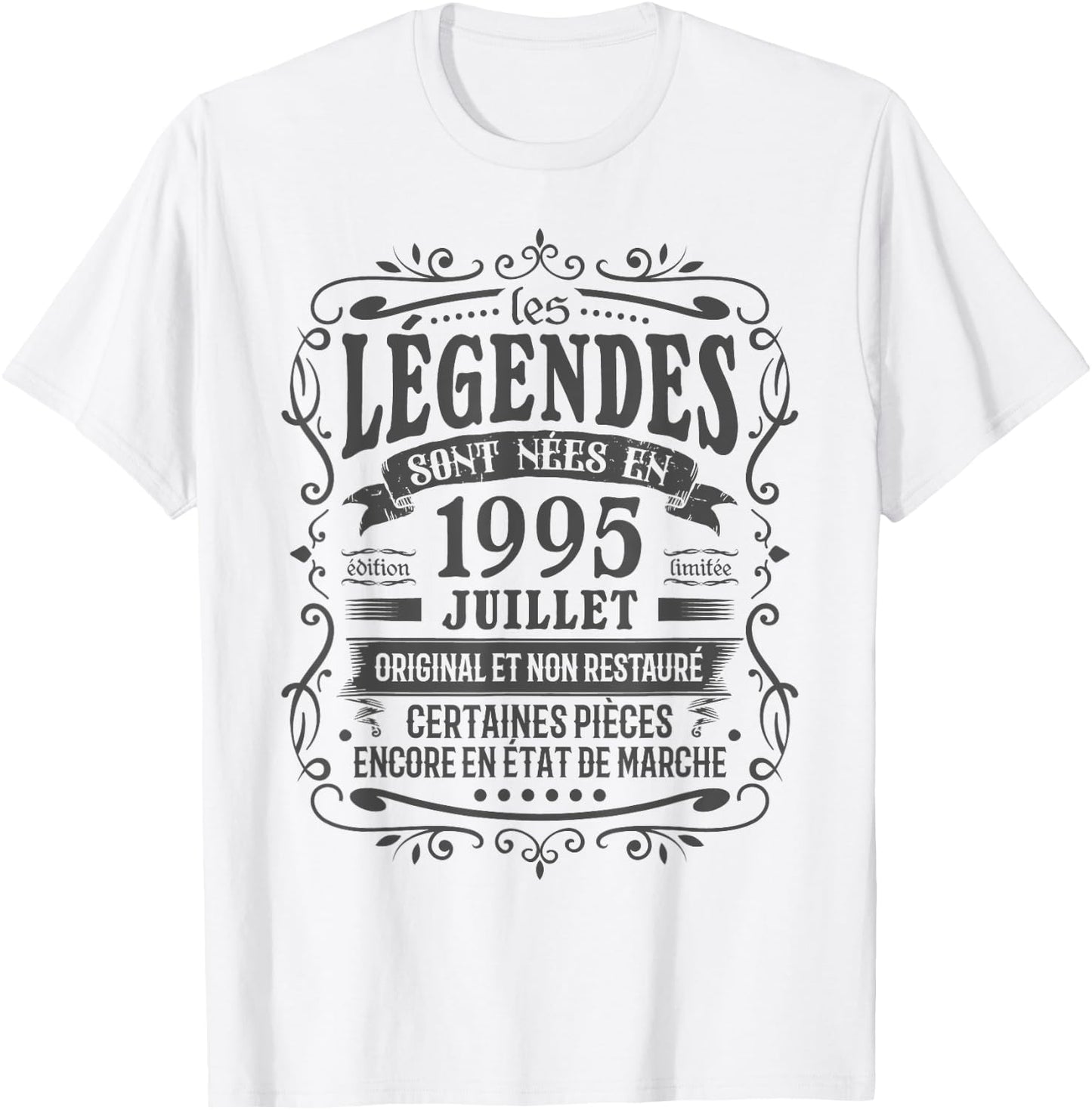 July 1995 Birthday 30 years Man Born In July 1995 T-Shirt - T-Shirt | White