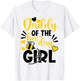 Daddy Of The Bee Day Girl Hive Party Matching Birthday T-Shirt - T-Shirt | White