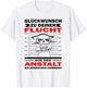 with German Text "Glückwunsch zu deiner Flucht | Zum Abschied Kolle", White T-Shirt - T-Shirt | White