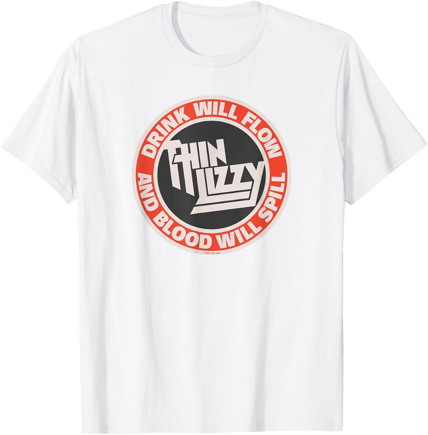Thin Lizzy Drink Will Follow T-Shirt - T-Shirt | White