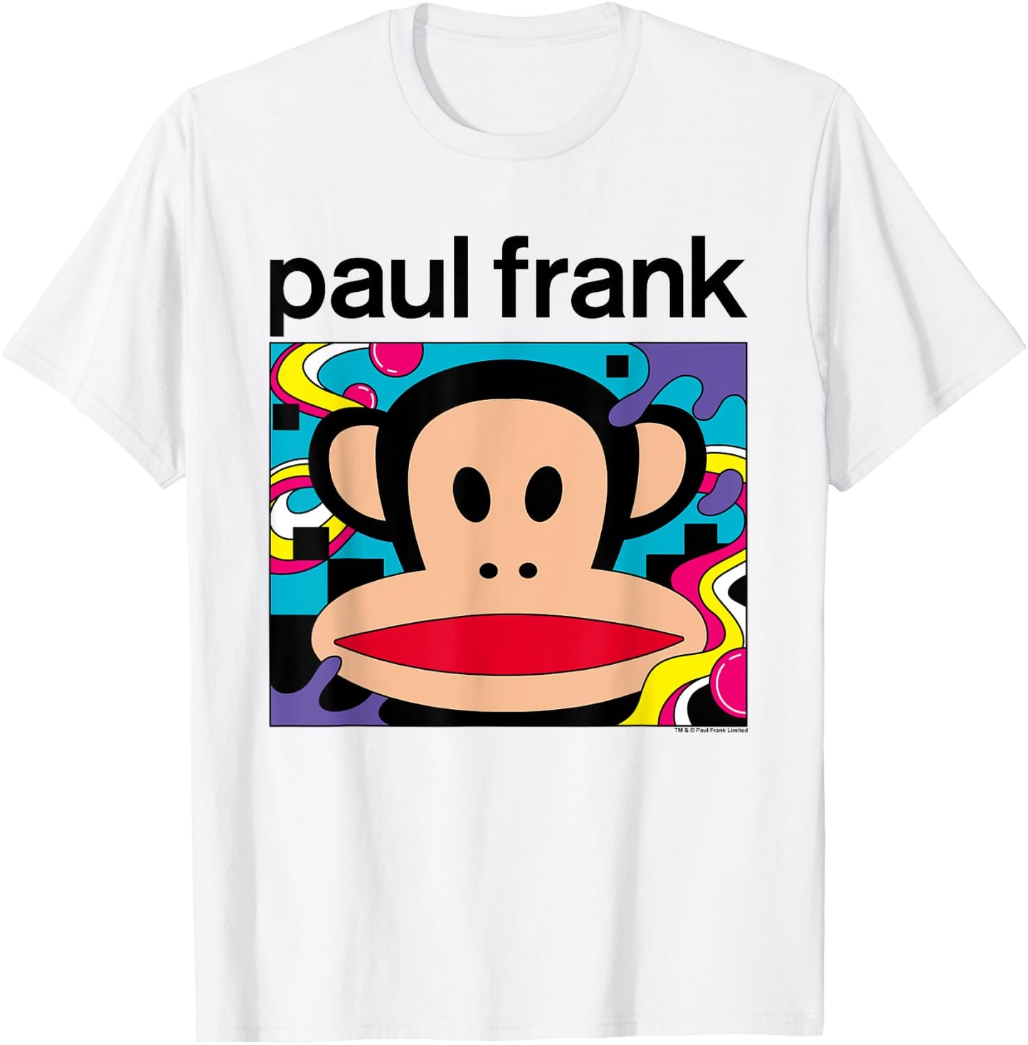 Paul Frank Julius Face Psychedelic Frame T-Shirt - T-Shirt | White