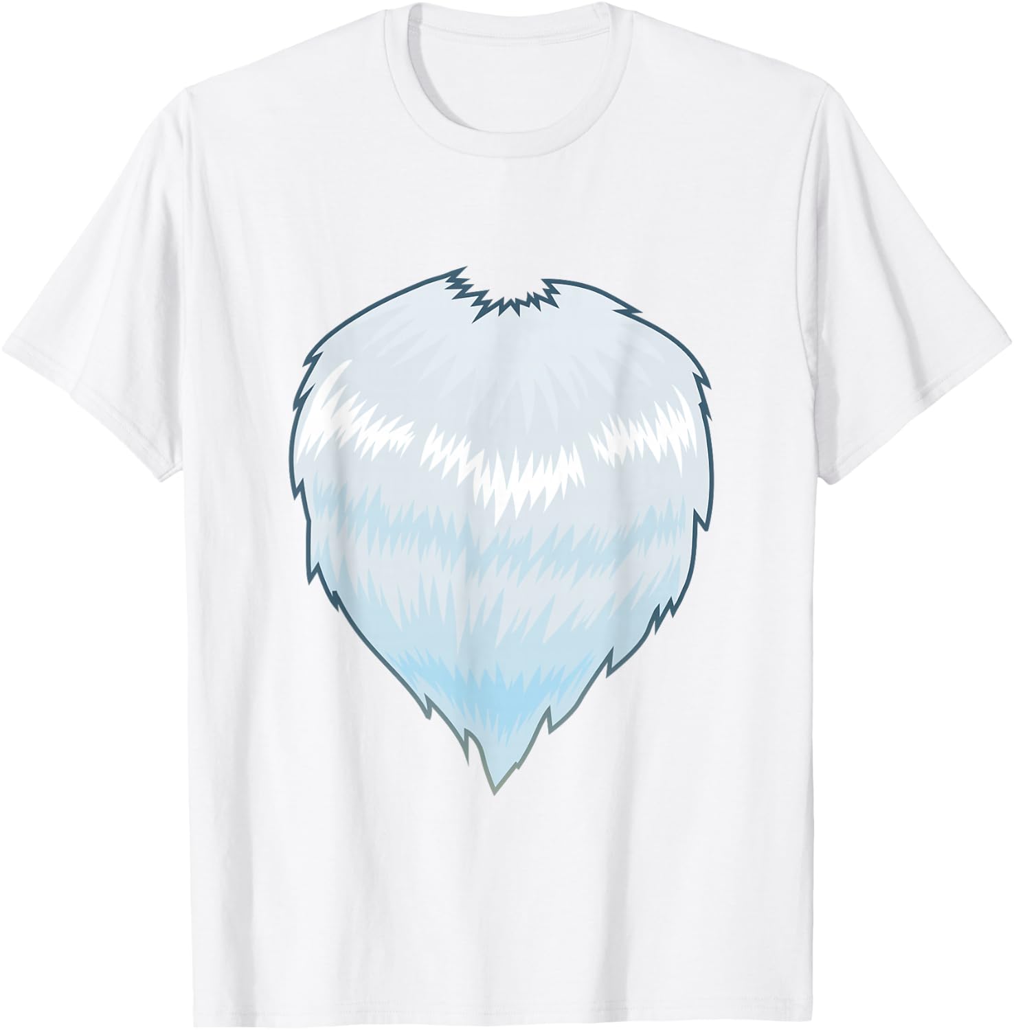 Fox Costume Furry Body Chest Cosplay Easy Halloween T-Shirt - T-Shirt | White