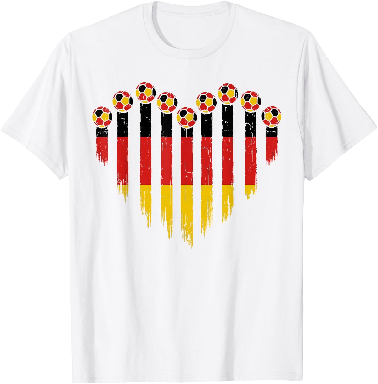 Deutsche Flagge Neuheit Deutschland T-Shirt - T-Shirt | White