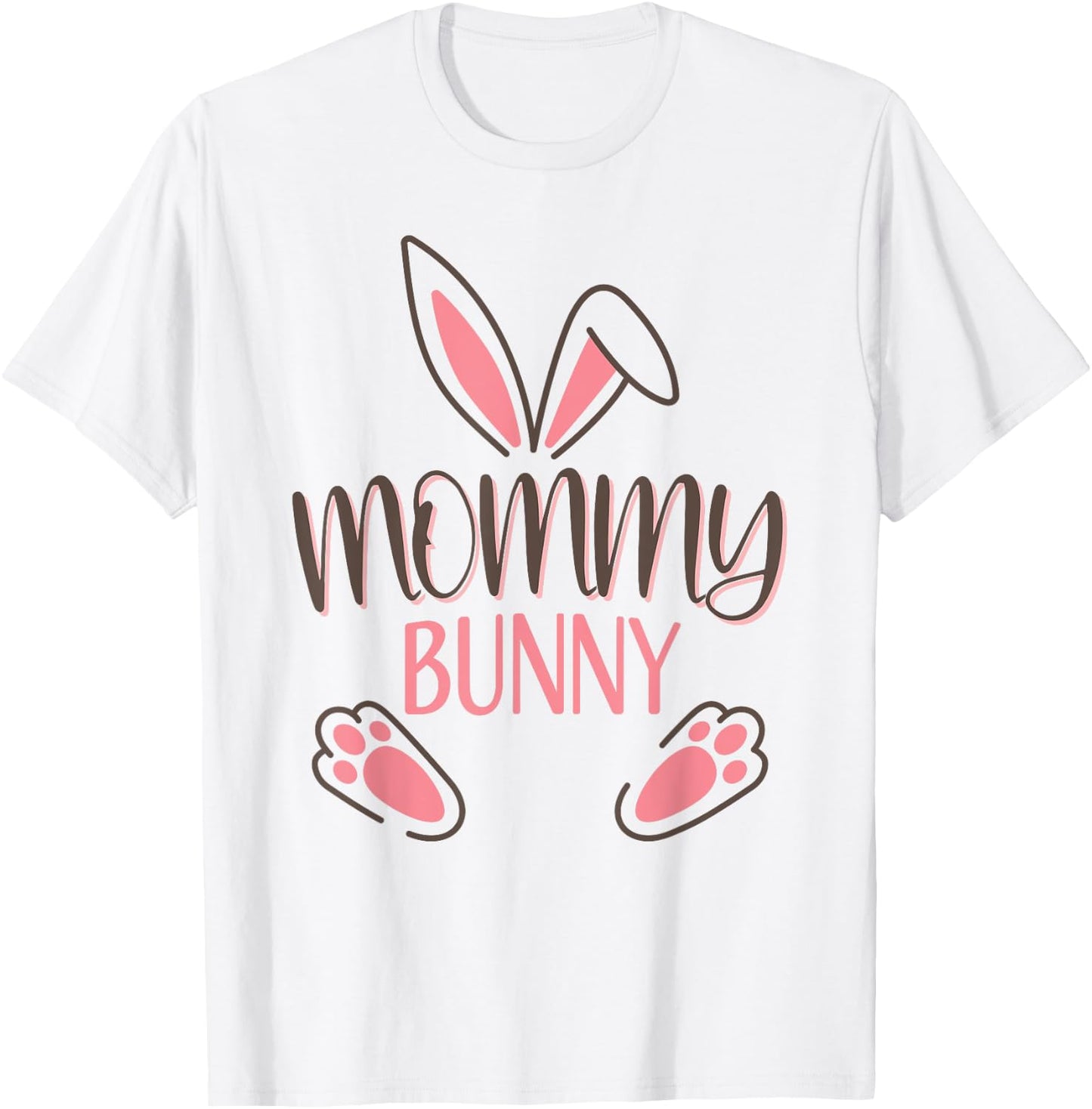 Mommy Bunny Easter Costume Mom Mother T-Shirt - T-Shirt | White