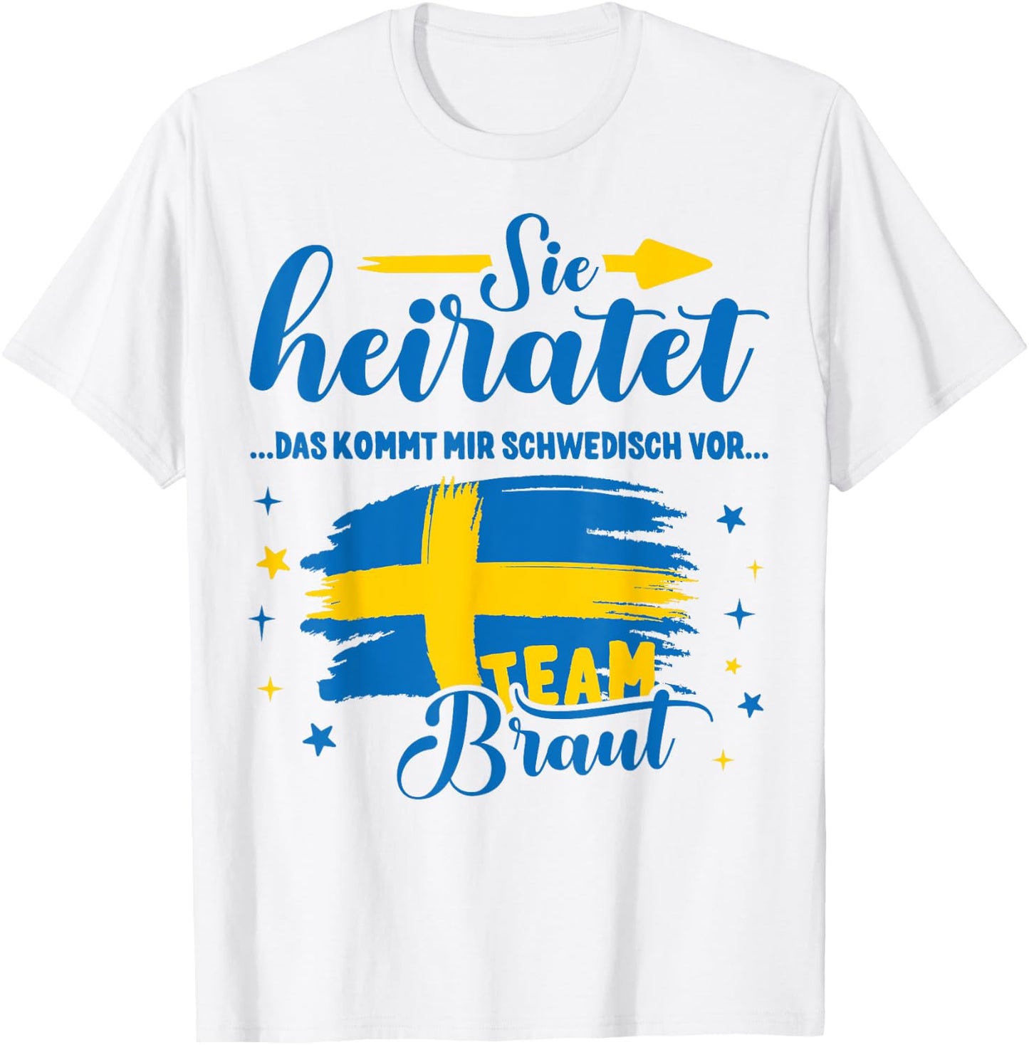 JGA Frauen Schweden Poltern Junggesellinnenabschied T-Shirt - T-Shirt | White