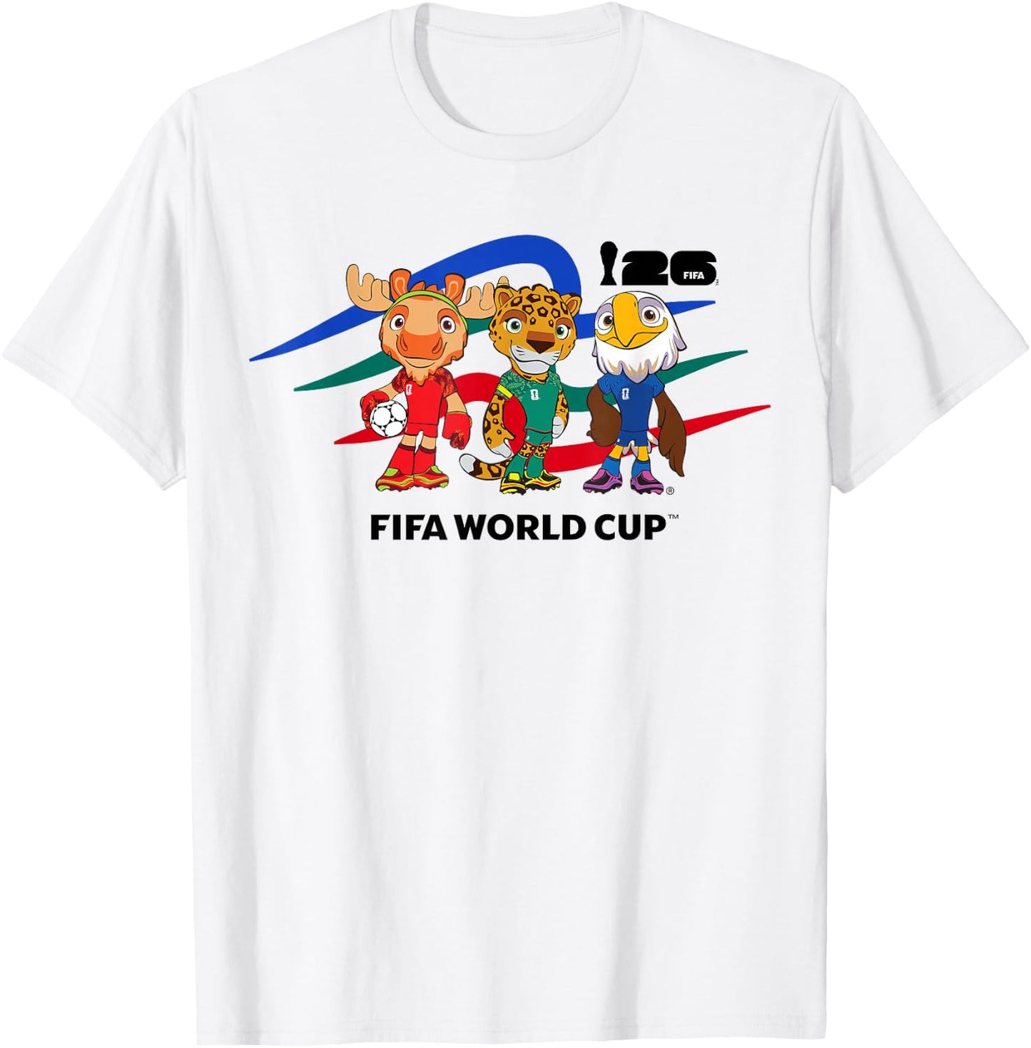 FIFA World CUP26 Host Country Maskottchen T-Shirt - T-Shirt | White