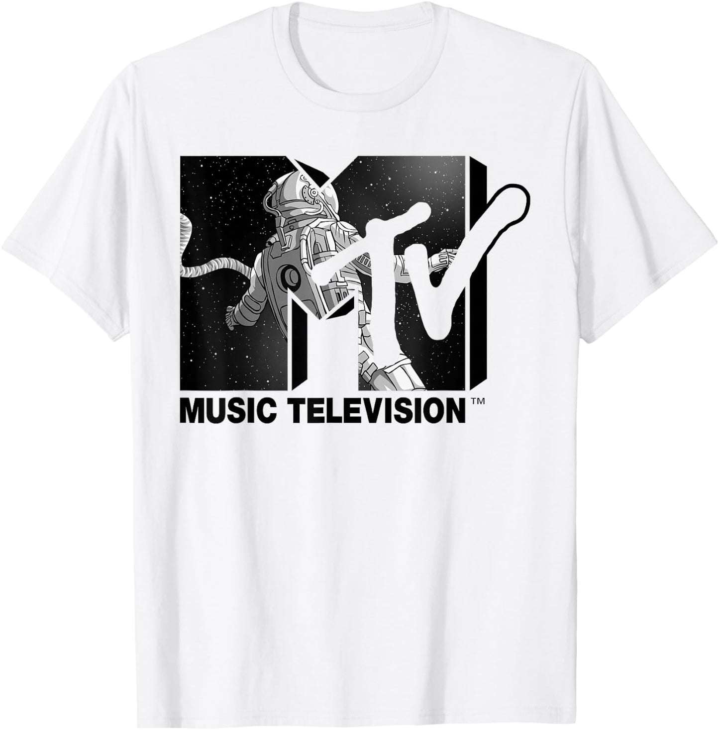 Mademark x MTV - MTV Astronaut Stratosphere Footage T-Shirt - T-Shirt | White