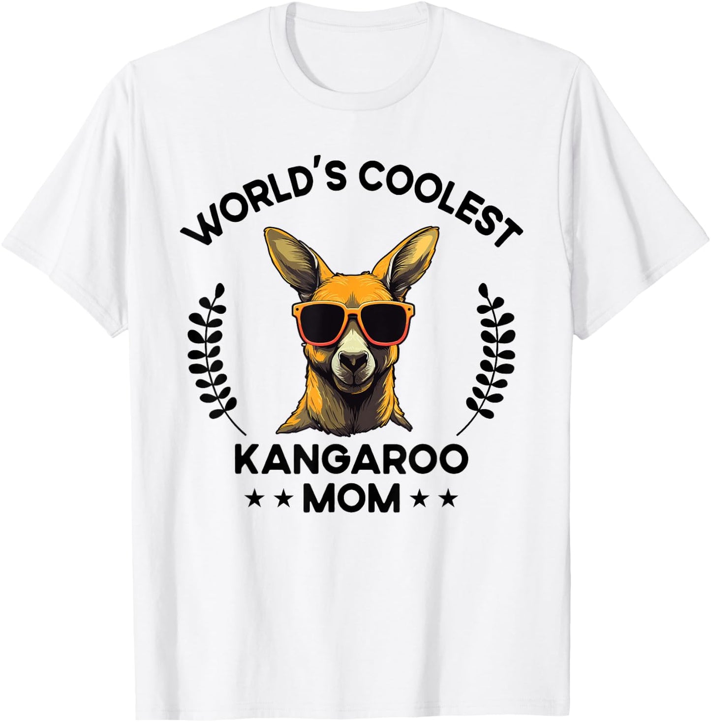 World's Coolest Mom Mama - Women Mother Funny Kangaroo T-Shirt - T-Shirt | White