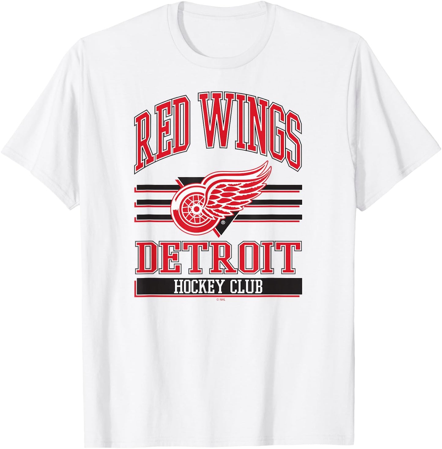 Detroit Red Wings Hockey Club Gray Officially Licensed T-Shirt - T-Shirt | White