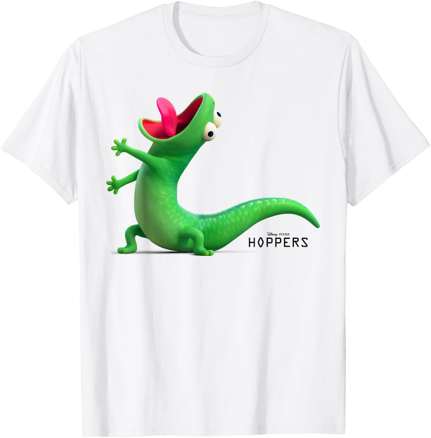 Disney Pixar Hoppers Tom Lizard Yelling Funny Pose T-Shirt - T-Shirt | White