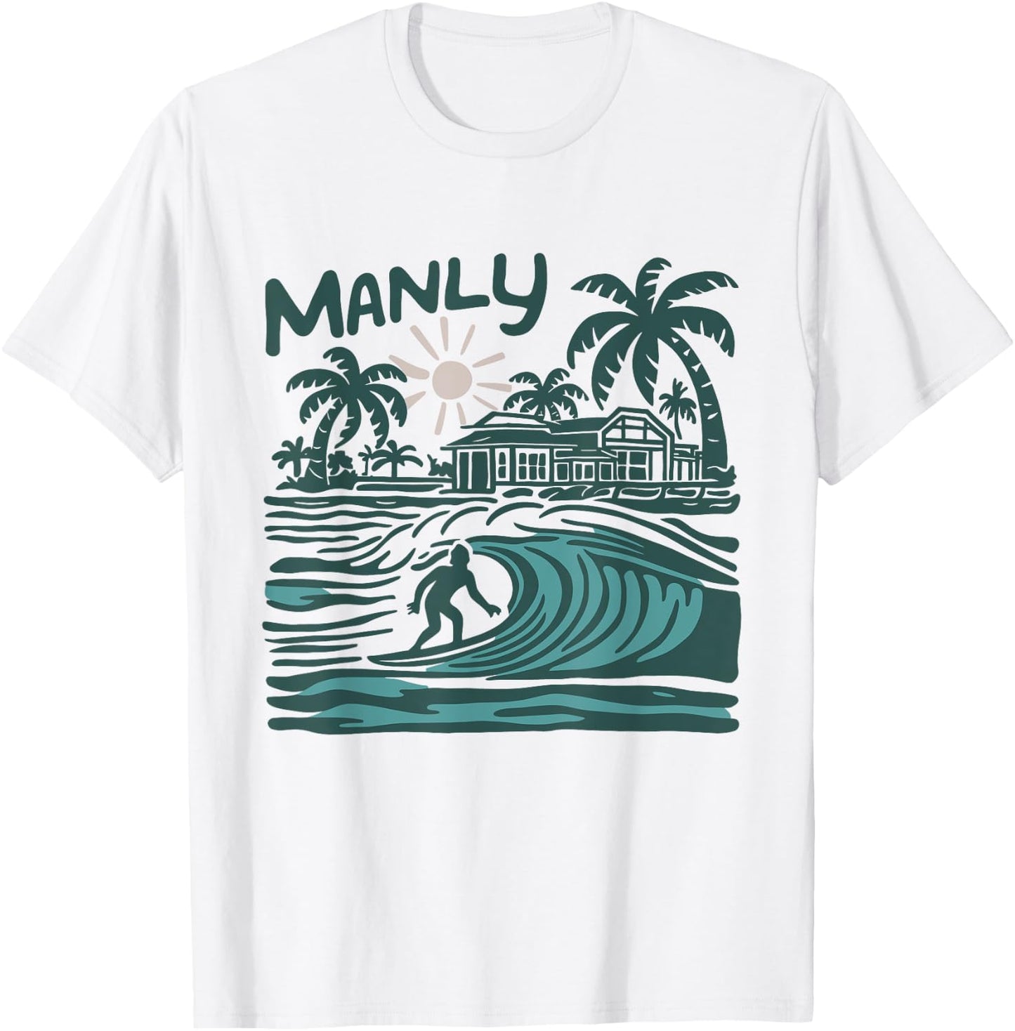 Australia Manly Beach T-Shirt - T-Shirt | White