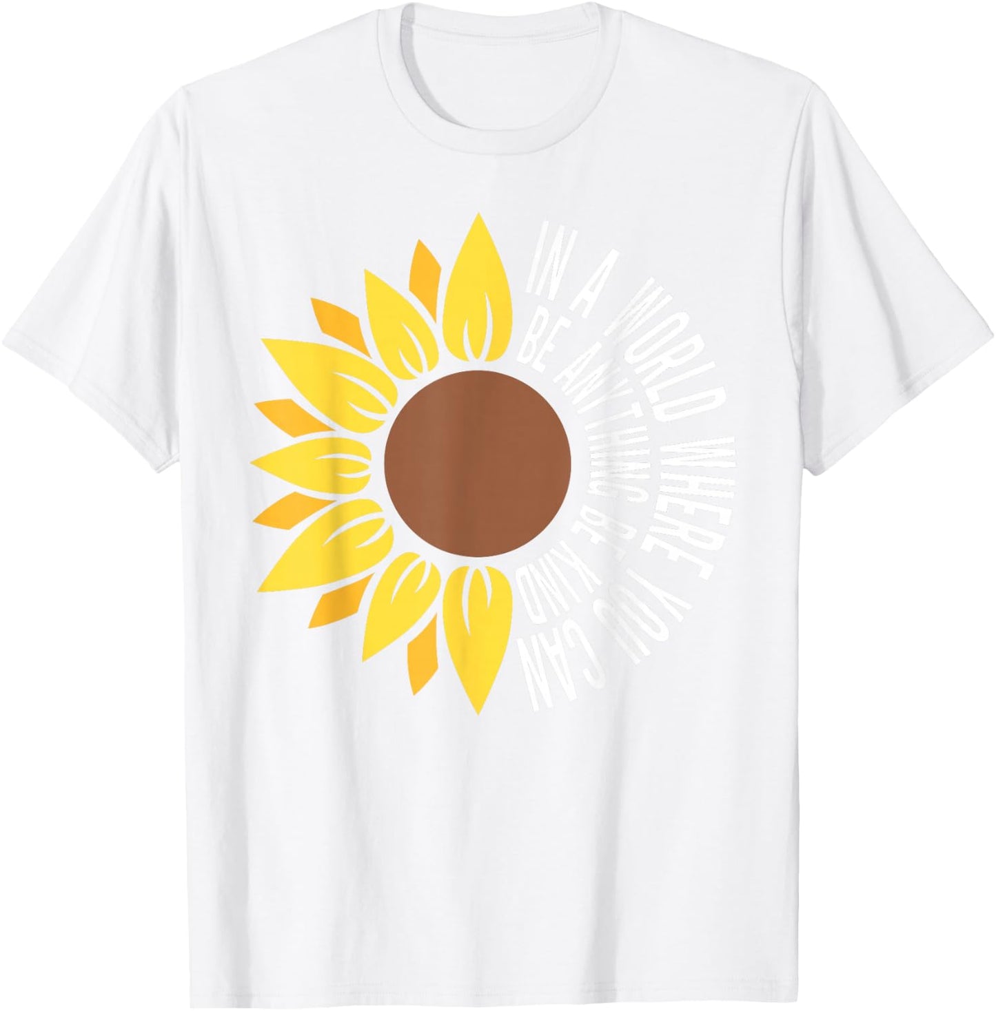 Sunflower Unity Day Orange Anti Bullying Be Kind Unity Day T-Shirt - T-Shirt | White