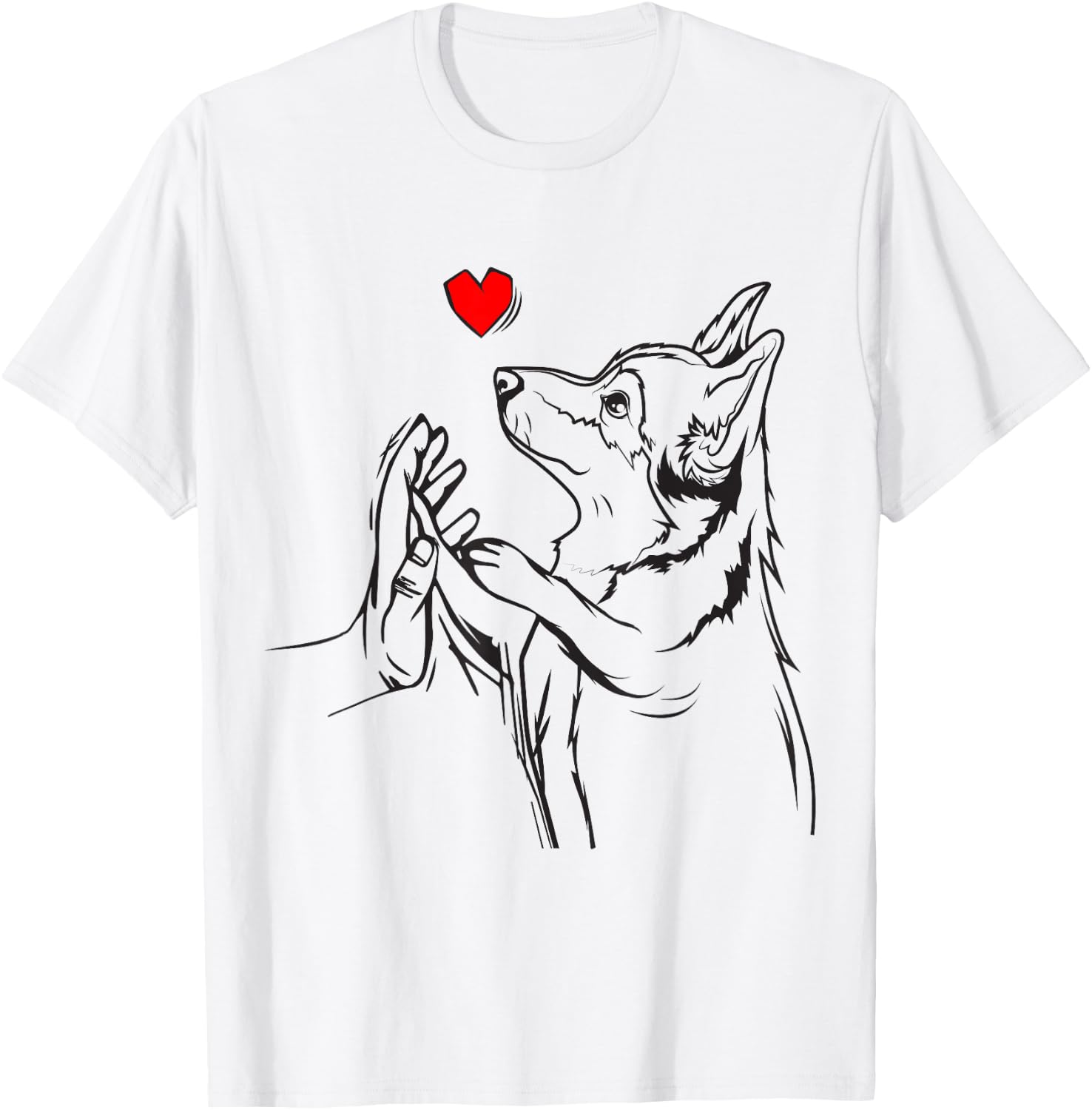 Corgi Love Cute Corgi Dog Girl T-Shirt - T-Shirt | White