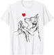 Corgi Love Cute Corgi Dog Girl T-Shirt - T-Shirt | White