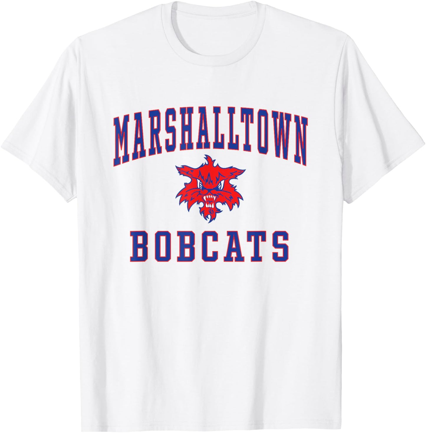 Marshalltown High School Bobcats C1 T-Shirt - T-Shirt | White