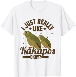 I just really like kakapos, okay? Quote for a Kakapo lover T-Shirt - T-Shirt | White