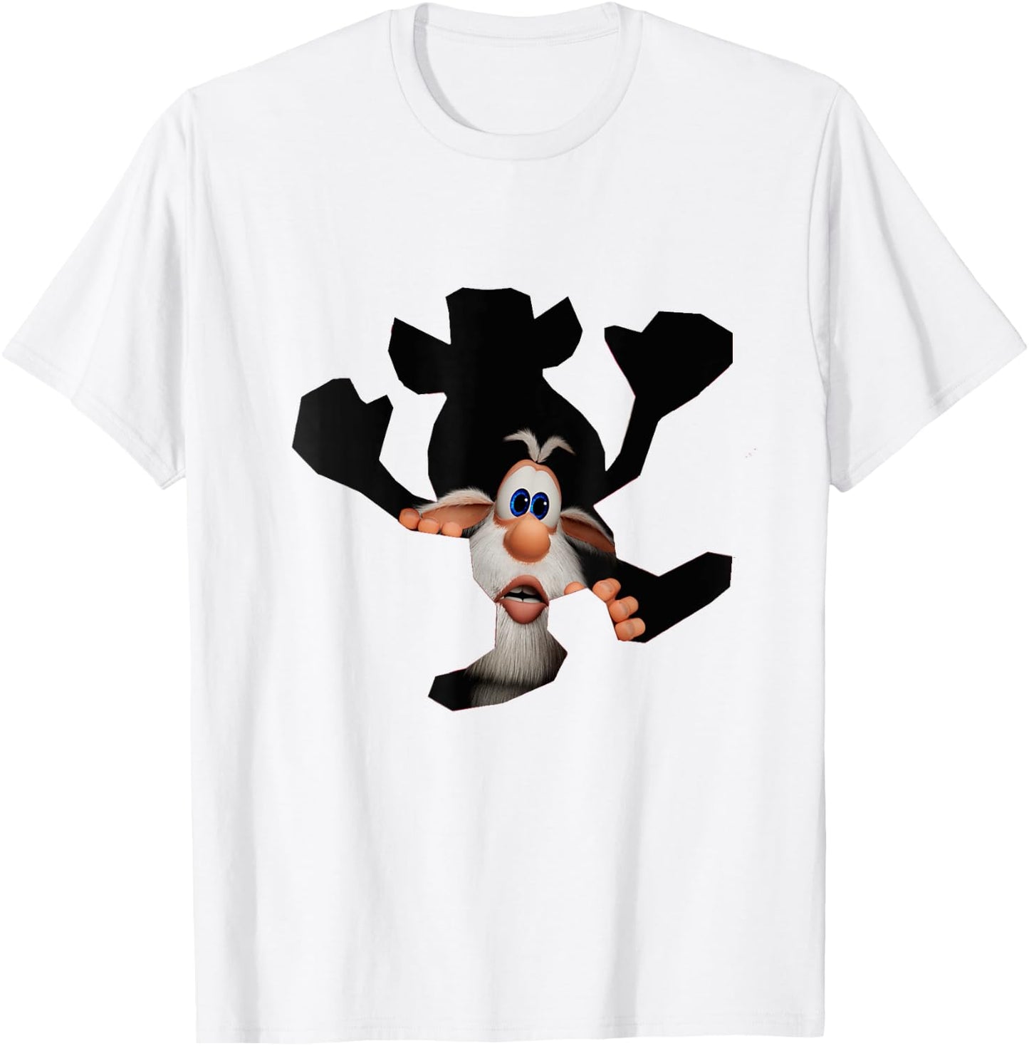 Wall Hole Booba T-Shirt - T-Shirt | White
