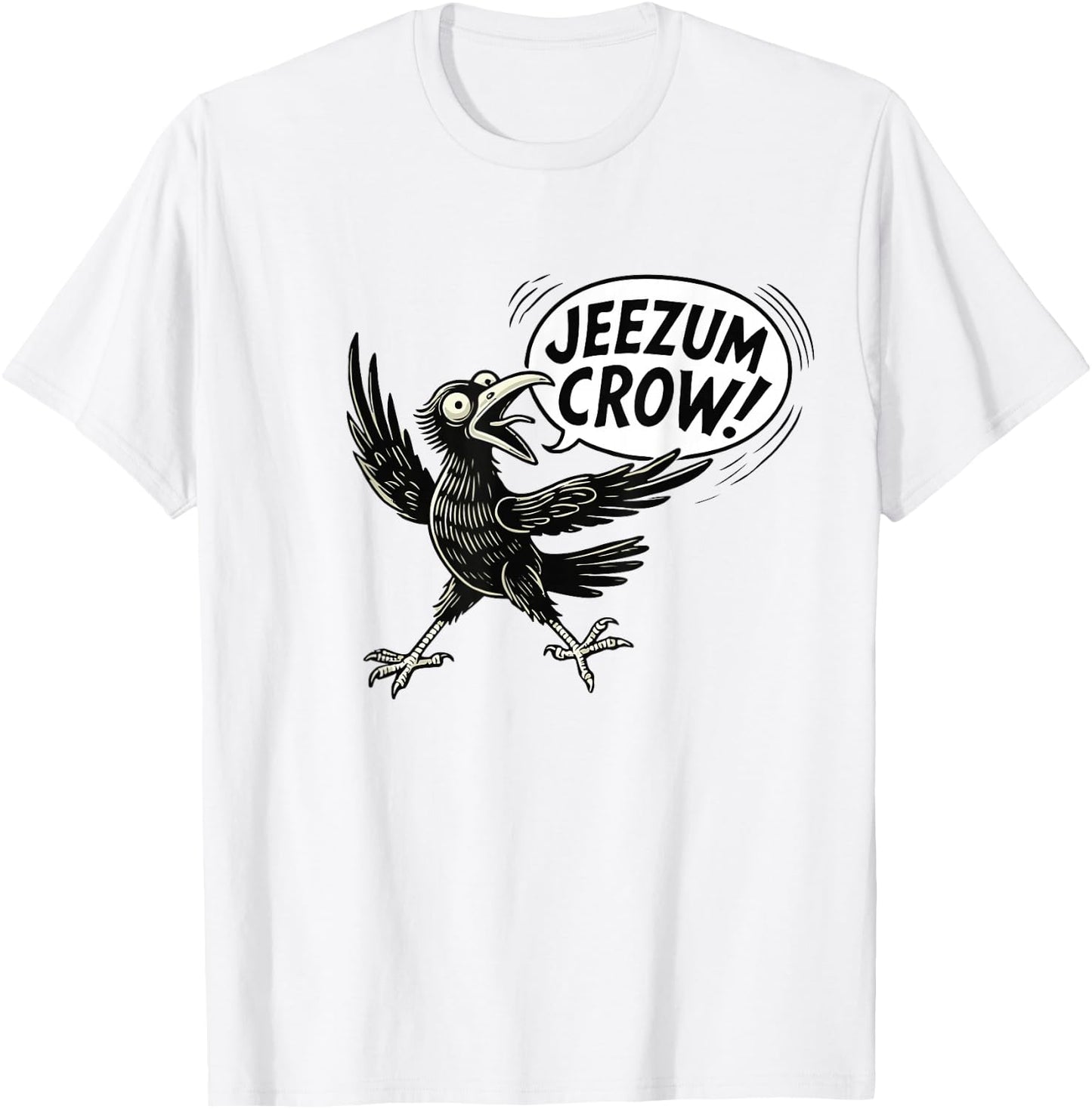 Jesus Crow, Vermont T-Shirt - T-Shirt | White
