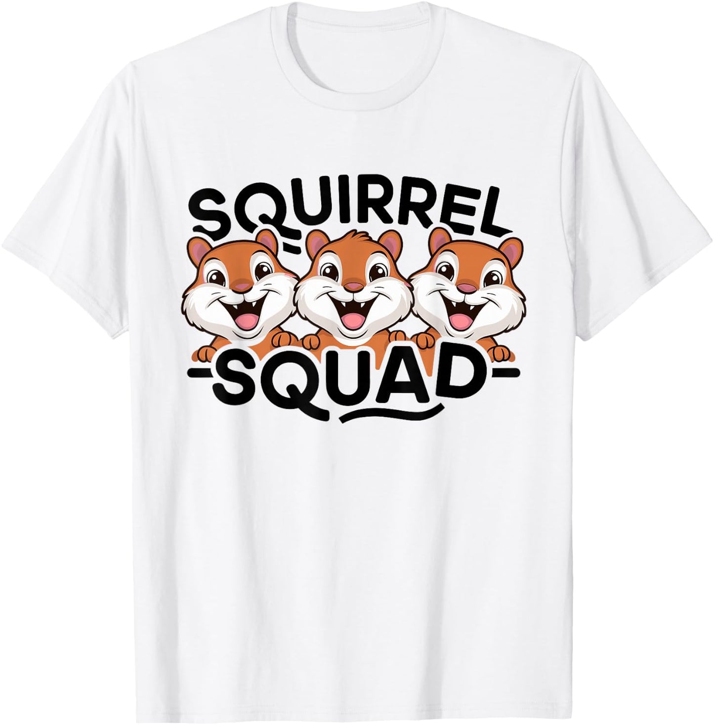 Squirrel Squad Design for Squirrel Lover Stuff Cool Squirrel T-Shirt - T-Shirt | White