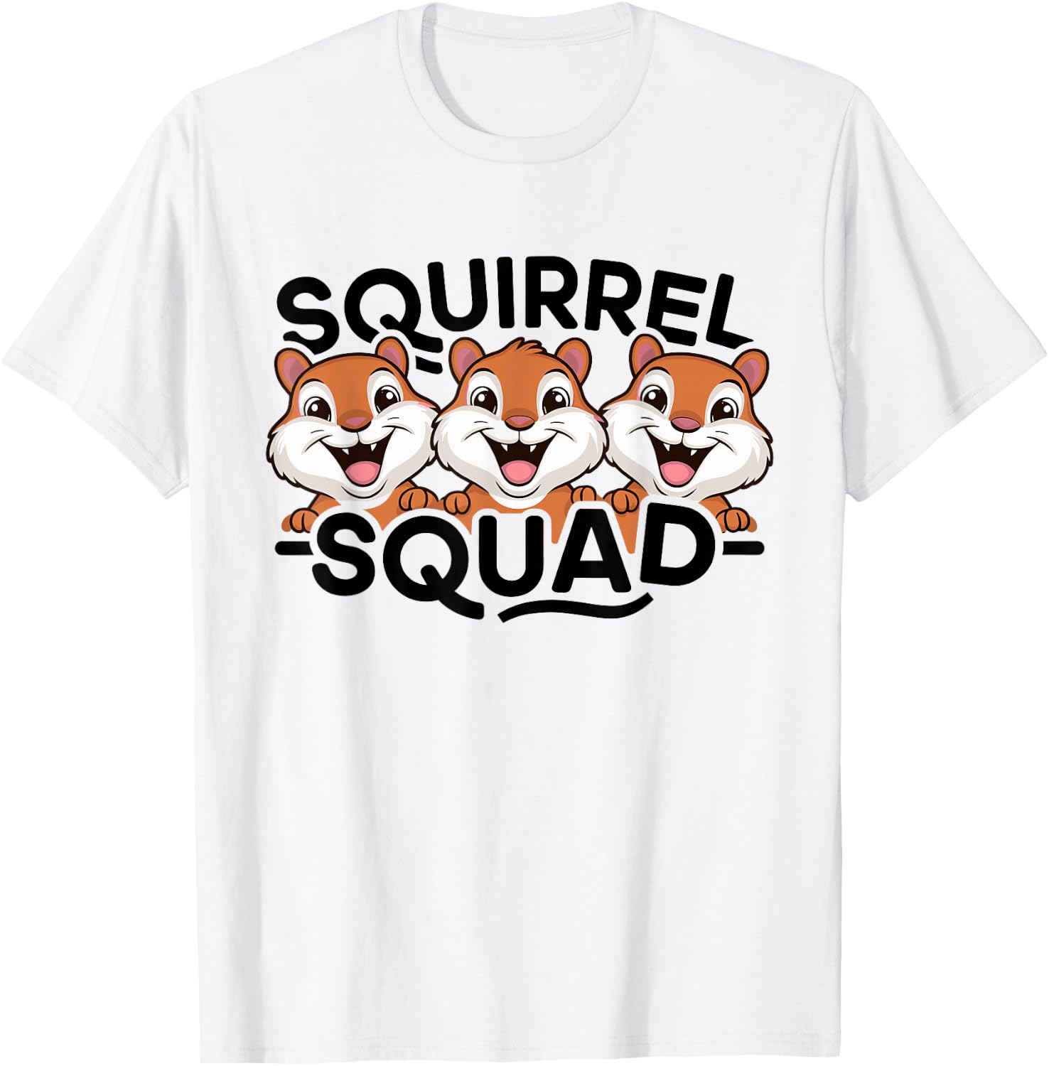 Squirrel Squad Design for Squirrel Lover Stuff Cool Squirrel T-Shirt - T-Shirt | White