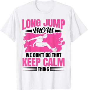 Long Jumper Spikes Track and Field Shoes Long Jump Athlete T-Shirt - T-Shirt | White