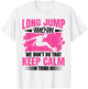 Long Jumper Spikes Track and Field Shoes Long Jump Athlete T-Shirt - T-Shirt | White