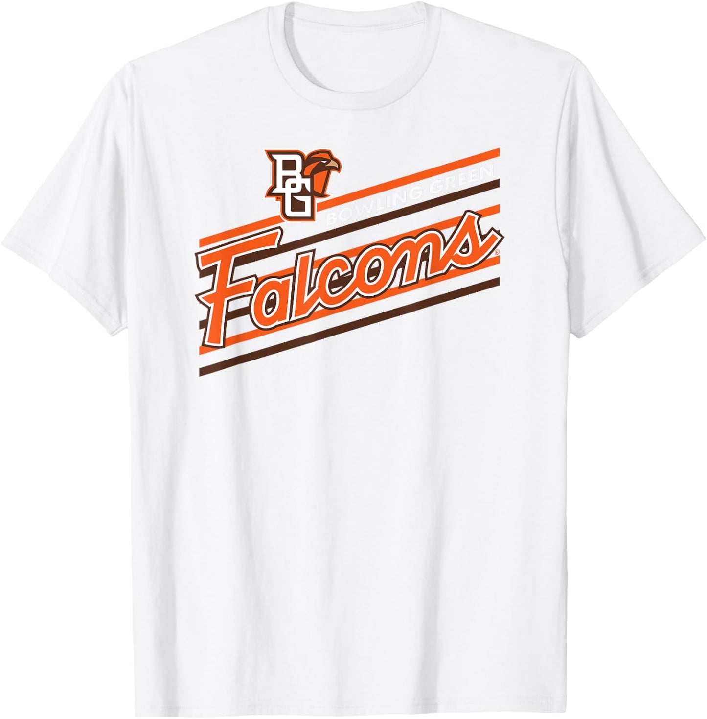 Bowling Green Falcons Retro Performer Gray T-Shirt - T-Shirt | White