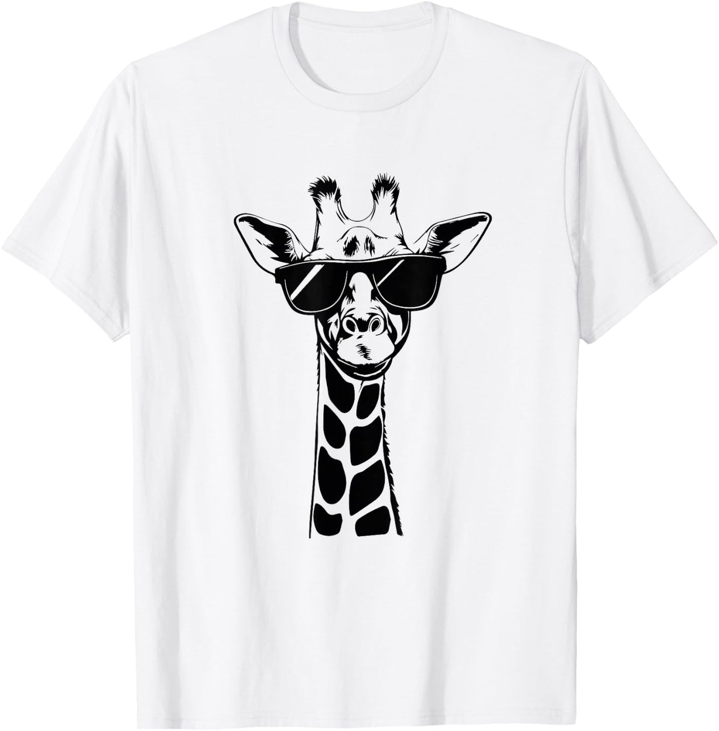 Sunglasses Giraffe T-Shirt - T-Shirt | White