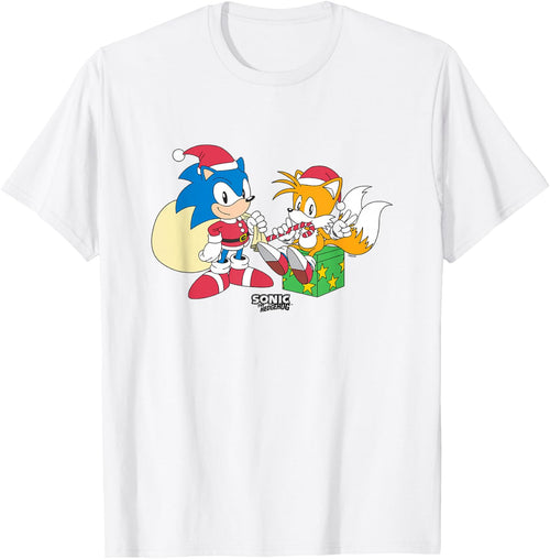 Sonic The Hedgehog Christmas Santa Hats & Gifts Logo