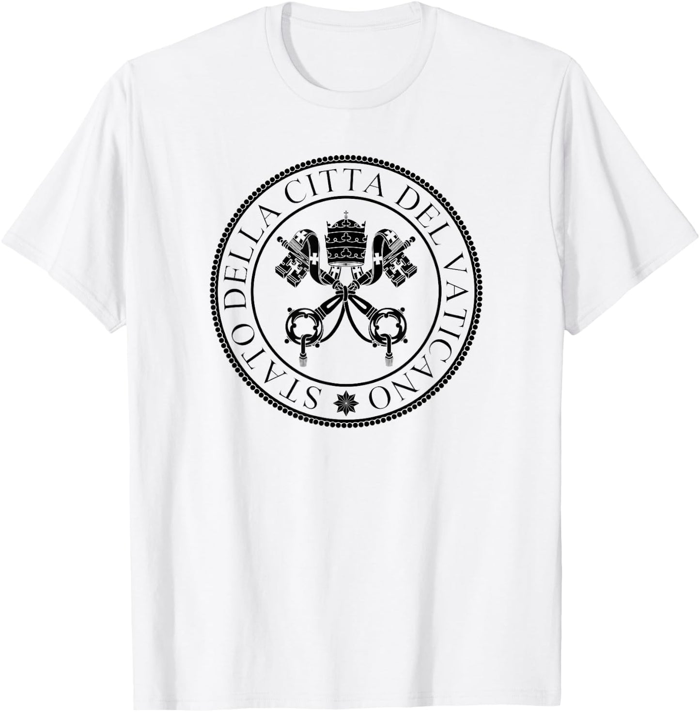 Vatican City State Seal Holy Lake T-Shirt - T-Shirt | White
