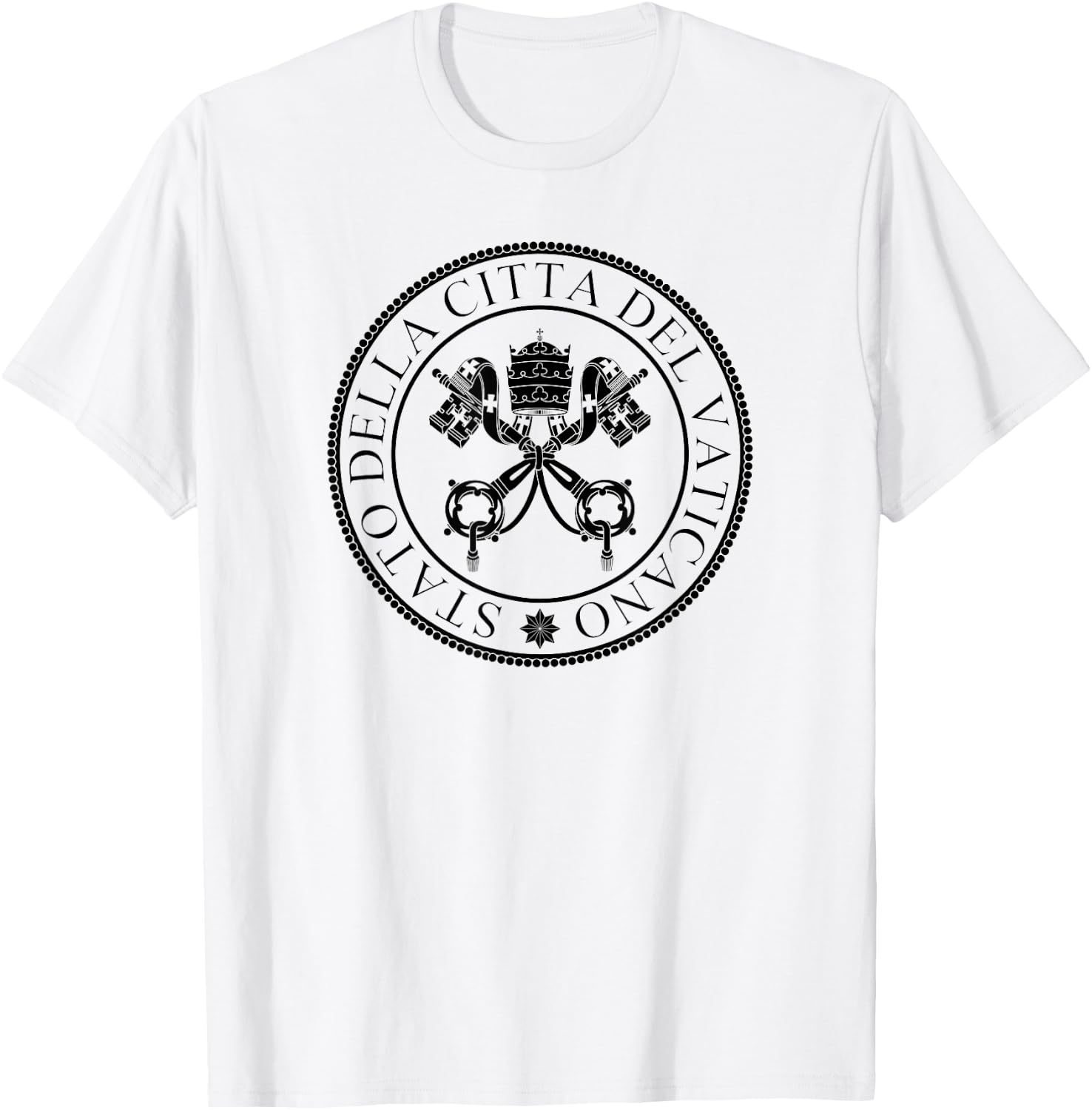 Vatican City State Seal Holy Lake T-Shirt - T-Shirt | White