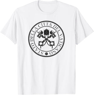 Vatican City State Seal Holy Lake T-Shirt - T-Shirt | White