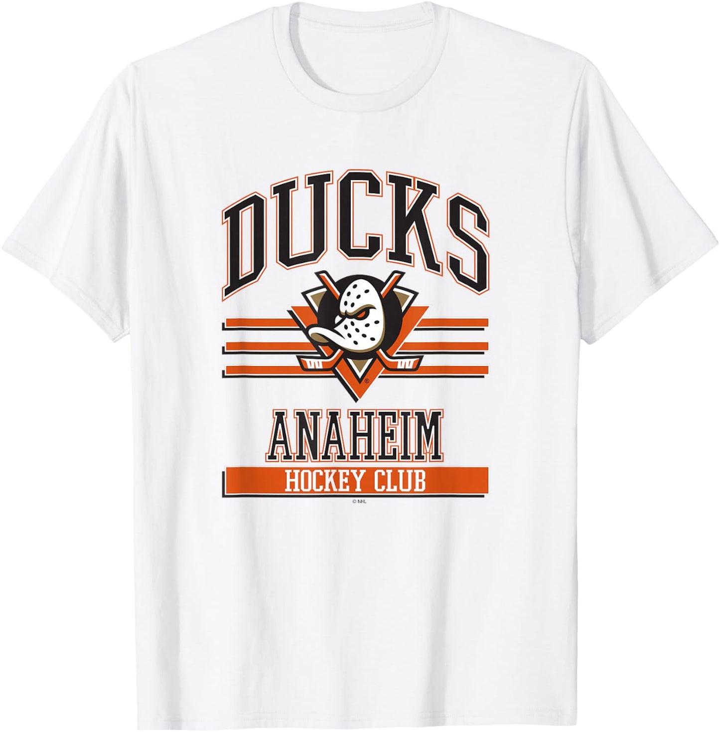 Anaheim Ducks Hockey Club Gray Officially Licensed T-Shirt - T-Shirt | White