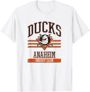 Anaheim Ducks Hockey Club Gray Officially Licensed T-Shirt - T-Shirt | White
