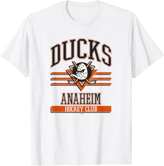 Anaheim Ducks Hockey Club Gray Officially Licensed T-Shirt - T-Shirt | White