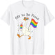Off to Be-Proud Funny LGBTQ Silly-Goose Pride Month Rainbow T-Shirt - T-Shirt | White